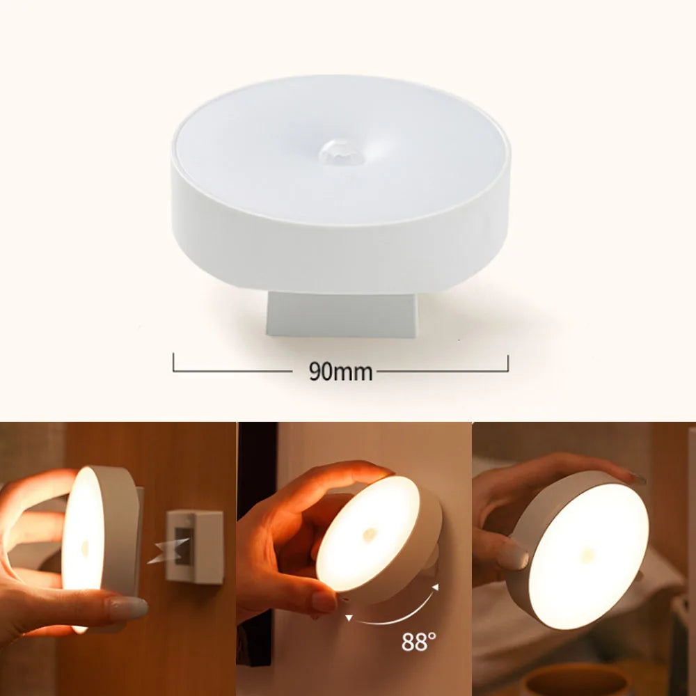 FlowSense – Wireless LED 360° Rotatable Sensor Night Light.