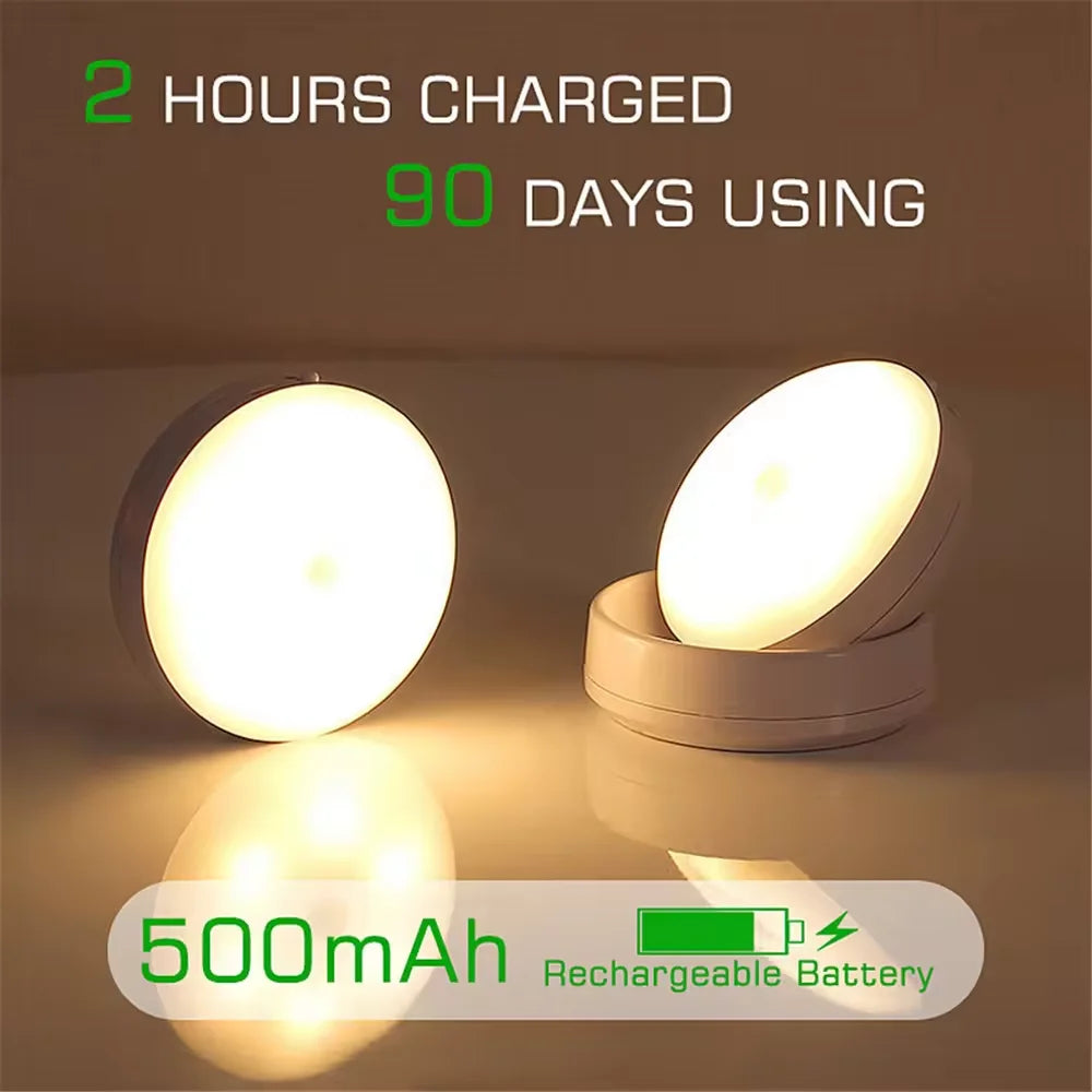 FlowSense – Wireless LED 360° Rotatable Sensor Night Light.