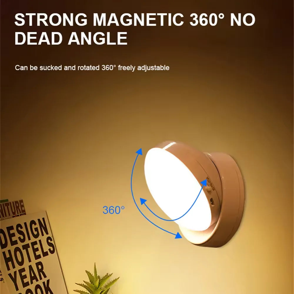 FlowSense – Wireless LED 360° Rotatable Sensor Night Light.
