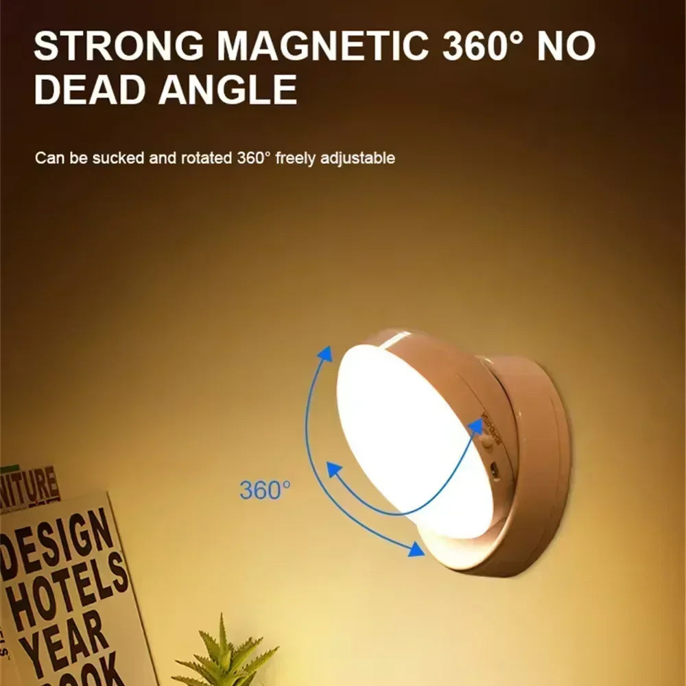 FlowSense – Wireless LED 360° Rotatable Sensor Night Light.