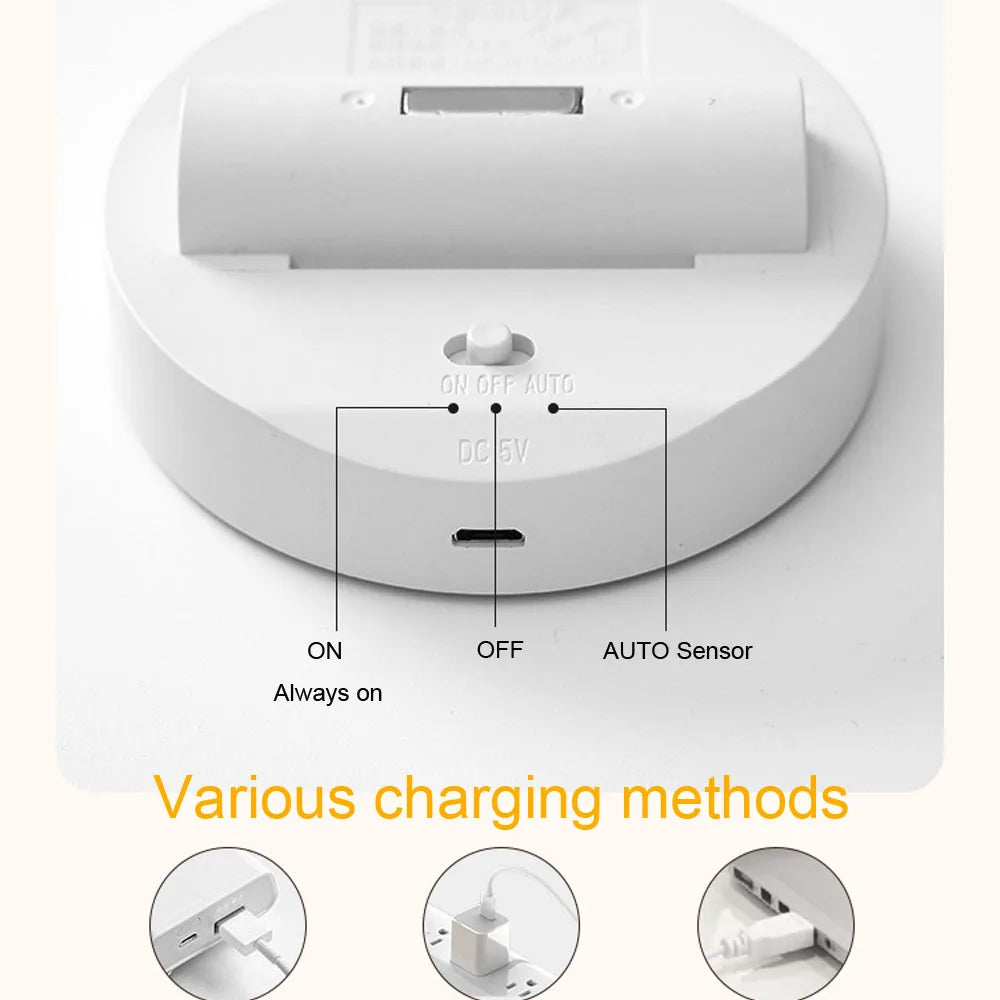 FlowSense – Wireless LED 360° Rotatable Sensor Night Light.