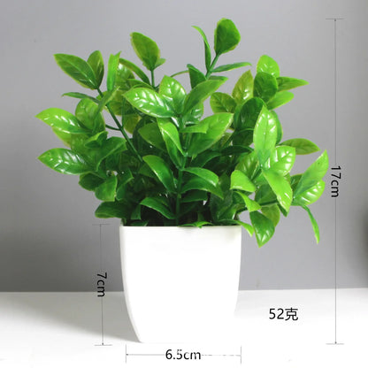 Bonsaï d'eucalyptus artificiel – Décoration verte pour l'intérieur et l'extérieur