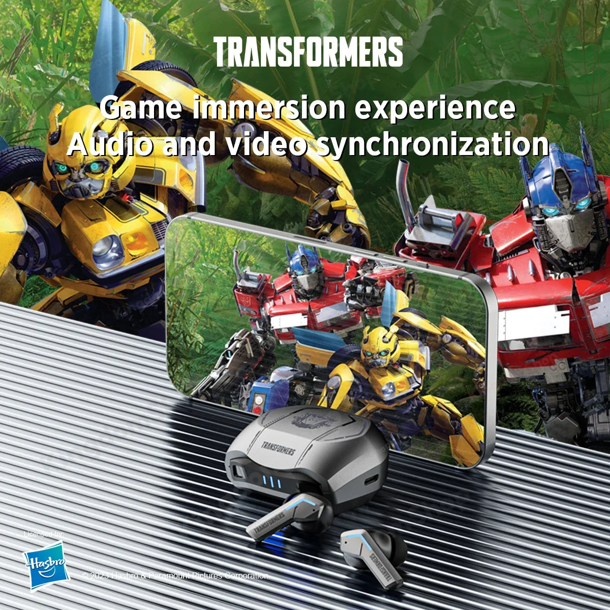 Écouteurs de jeu sans fil Bluetooth 5.3 Transformers TF-T06