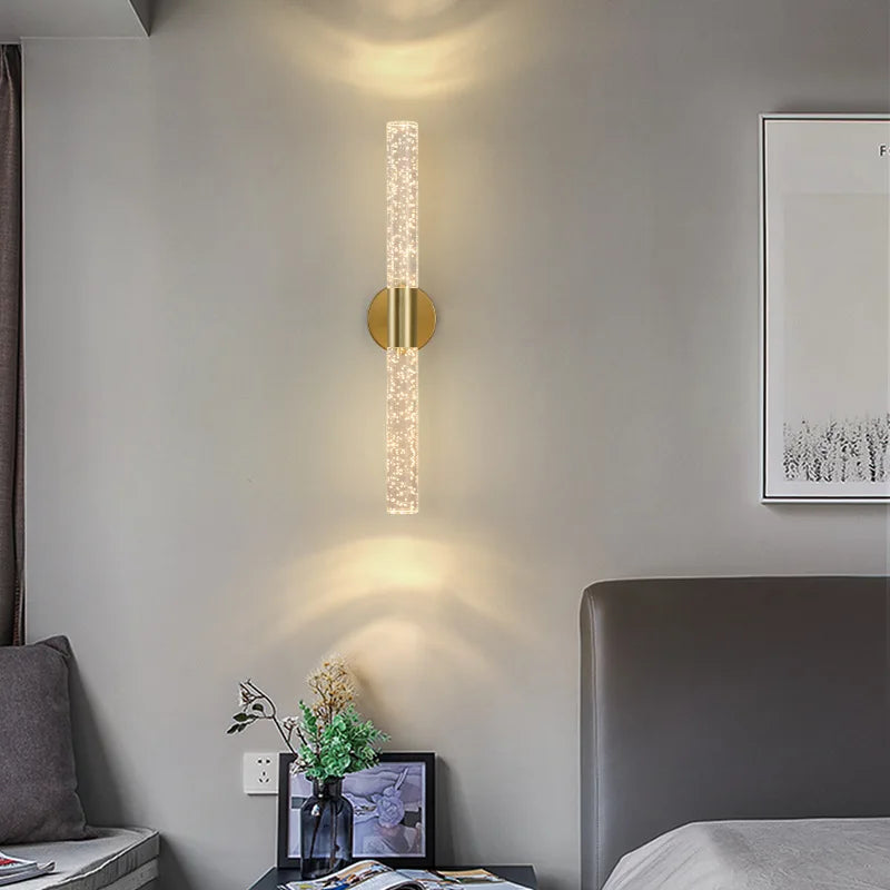 Applique murale LED Nordic Bubbles Crystal Rod – Élégance moderne