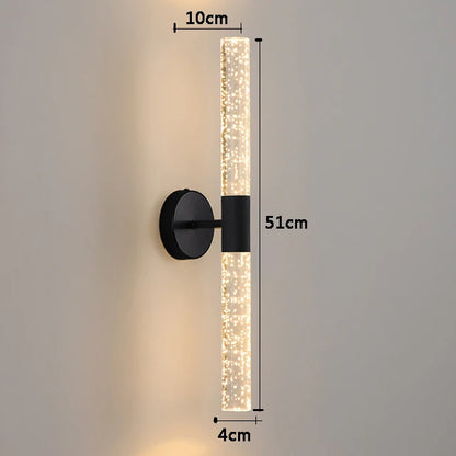 Applique murale LED Nordic Bubbles Crystal Rod – Élégance moderne