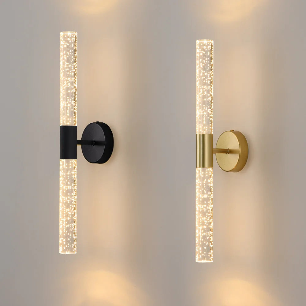 Applique murale LED Nordic Bubbles Crystal Rod – Élégance moderne