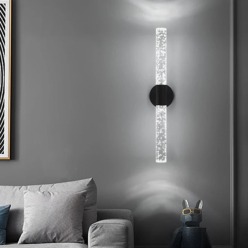 Applique murale LED Nordic Bubbles Crystal Rod – Élégance moderne